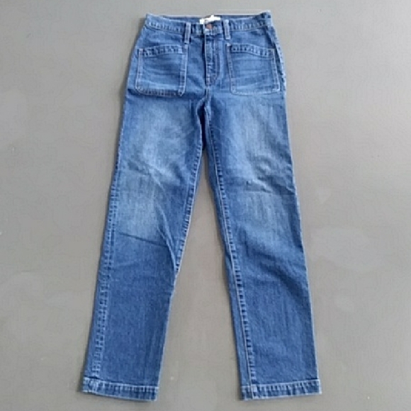 Madewell Full Length Classic Straight Jeans with Surplus Pocket Edition Size 26 - Picture 2 of 12
